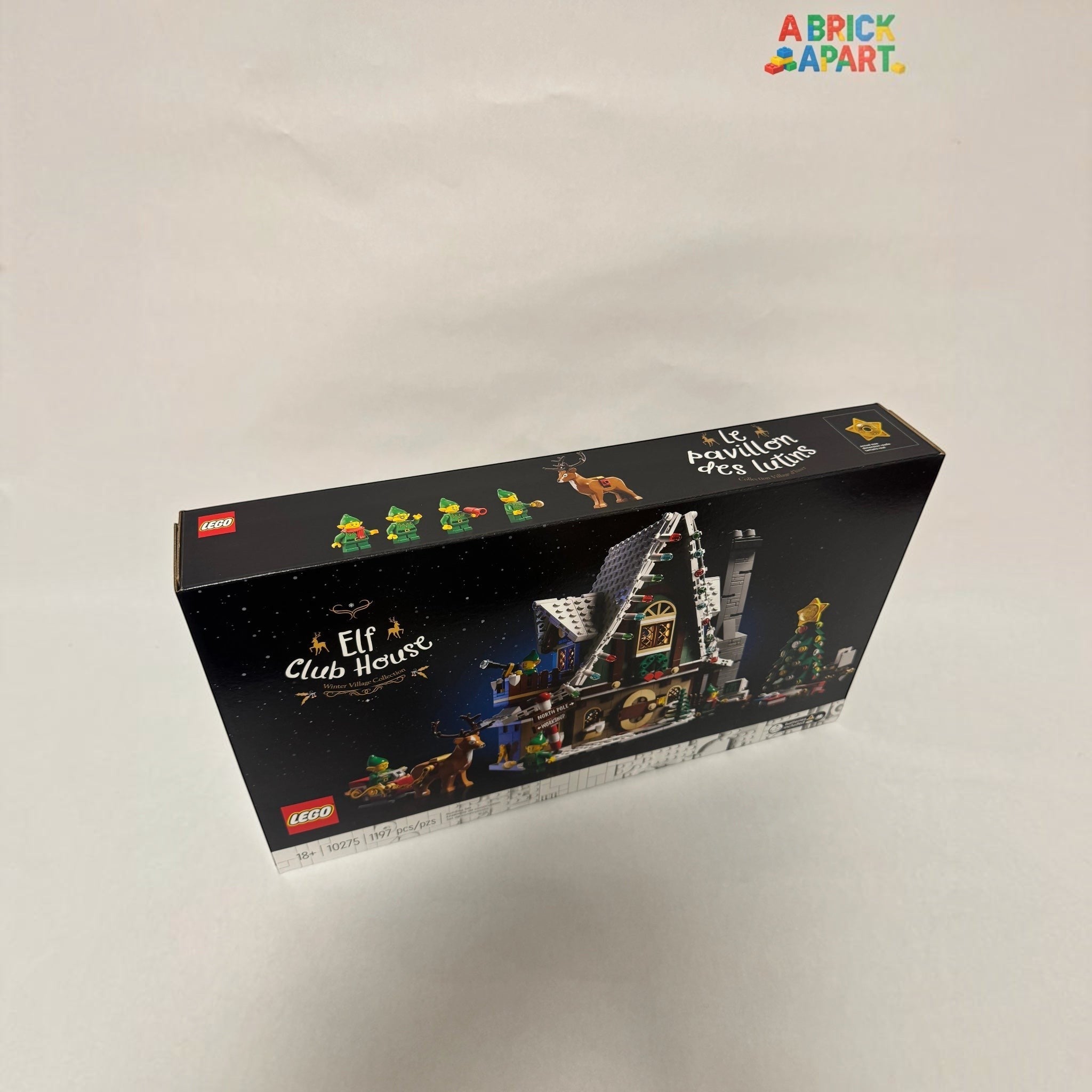 LEGO Elf Club House set box on a white background