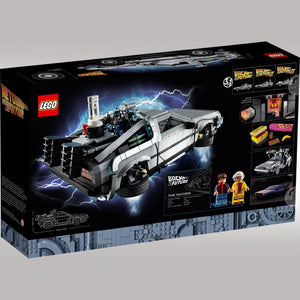 LEGO Back to the Future DeLorean time machine set packaging