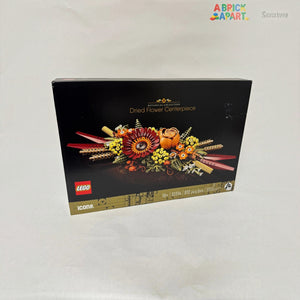 LEGO dried flower centerpiece set packaging on a white background
