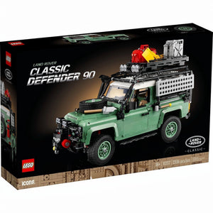 LEGO Land Rover Classic Defender 90 set packaging on a white background