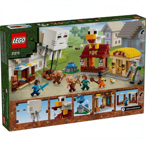 [box-back] LEGO Minecraft set packaging with characters and structures