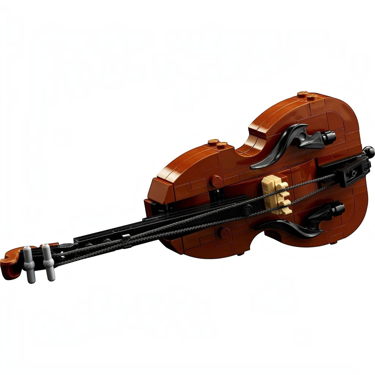 [built-detail] LEGO model of a violin on a white background