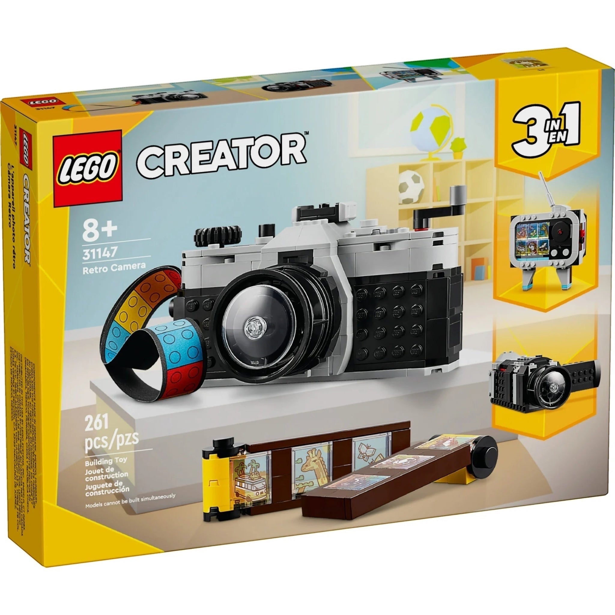 LEGO Creator 31147 Retro Camera set packaging on a white background