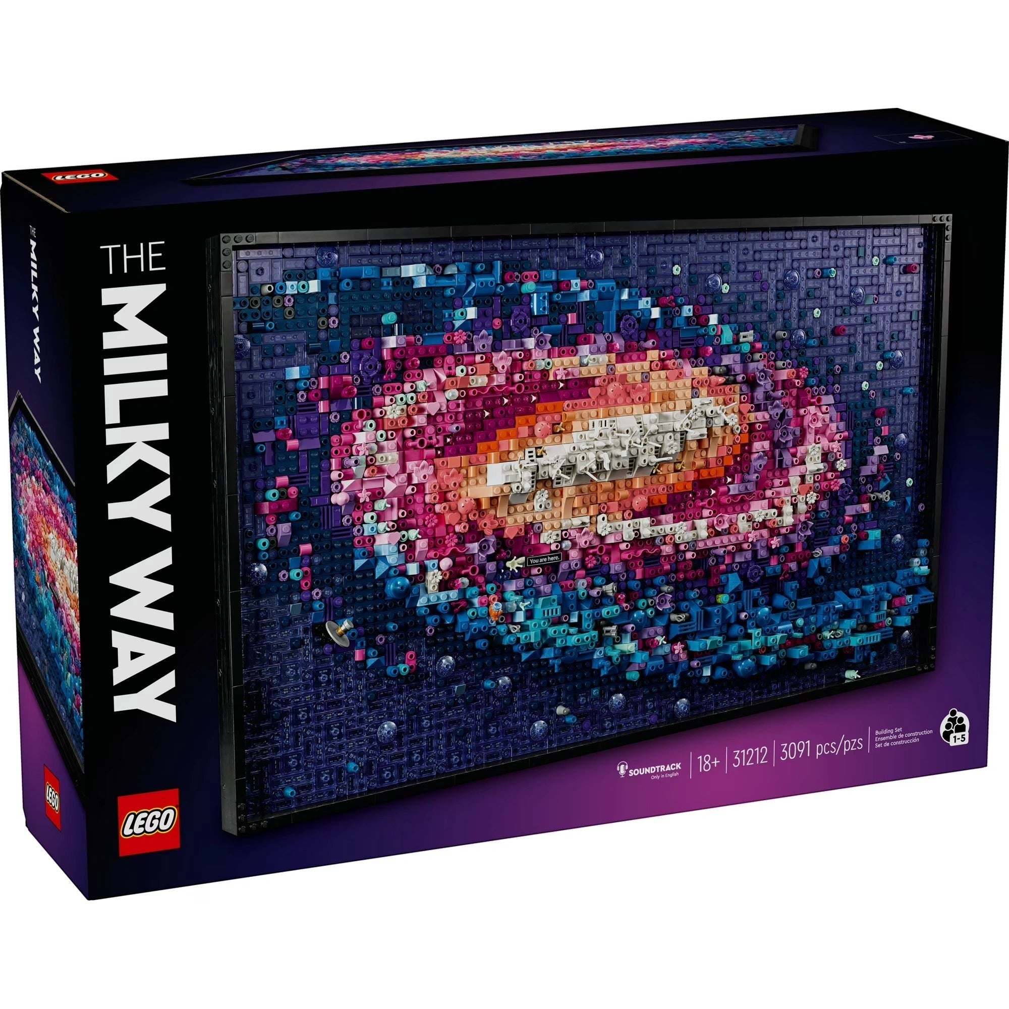 LEGO The Milky Way puzzle packaging with colorful galaxy design