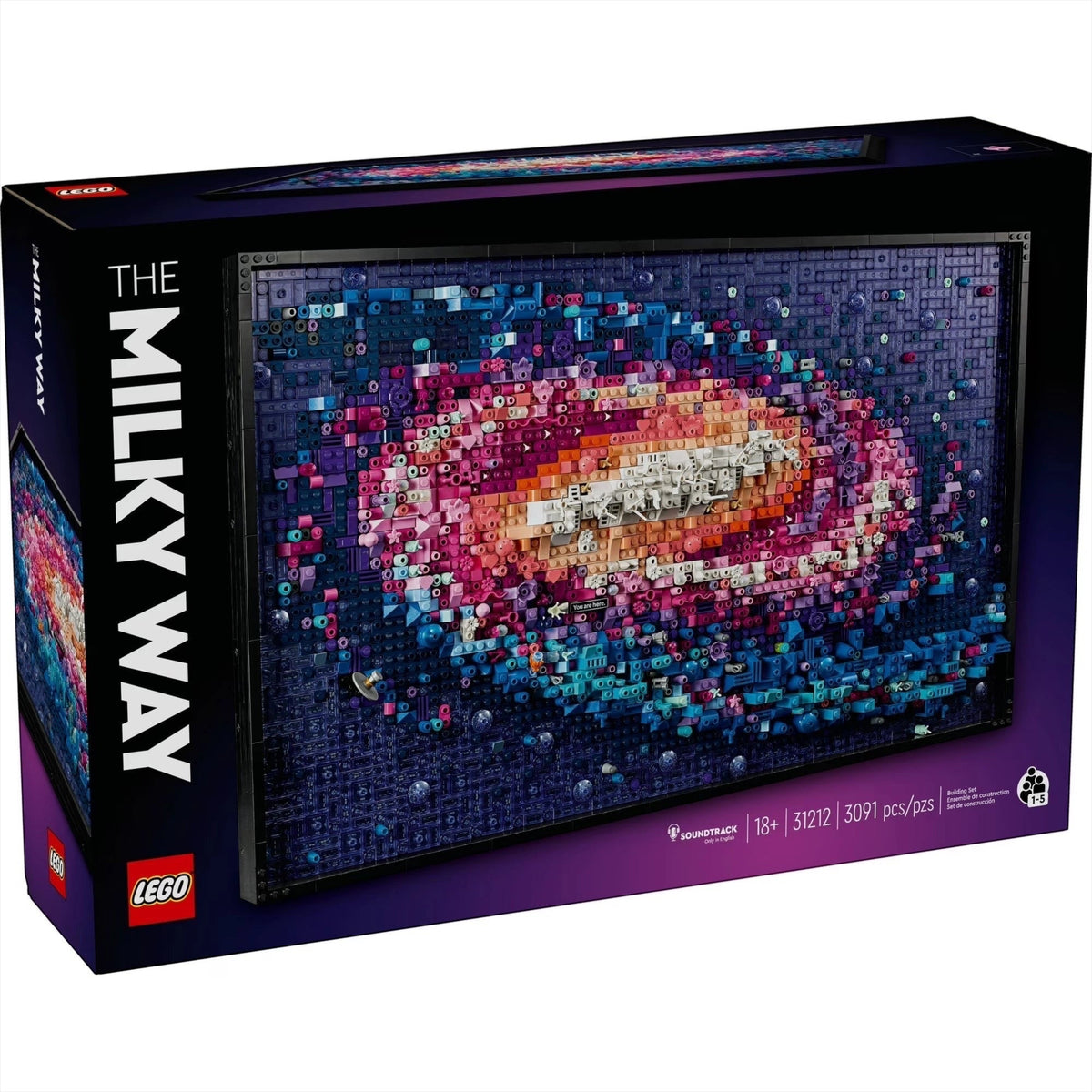 [box-front] LEGO The Milky Way puzzle packaging with colorful galaxy design
