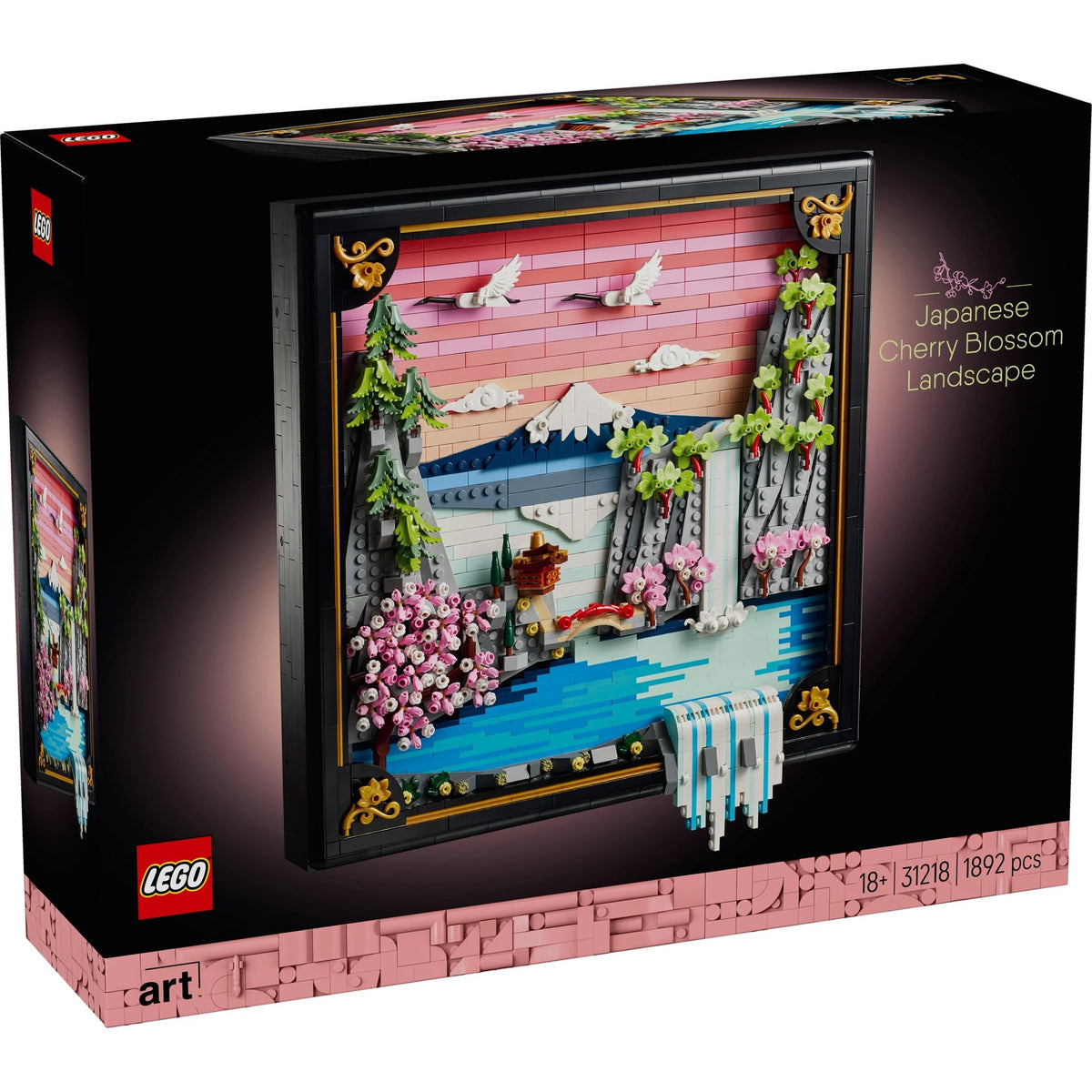 [box-front] LEGO 31218 Japanese Cherry Blossom Landscape box on white background.