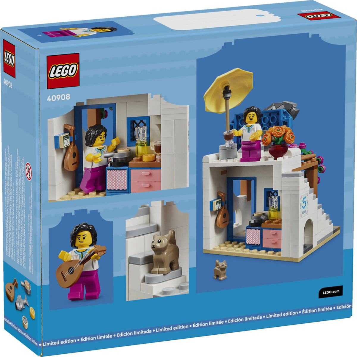 [box-back] LEGO® 40908-1 Restaurants of the World: Greece alternate image 2