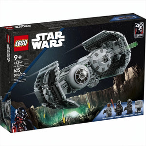 [box-front] LEGO Star Wars TIE Bomber set packaging with characters and text on a dark background