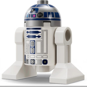 R2-D2 character from Star Wars on a white background