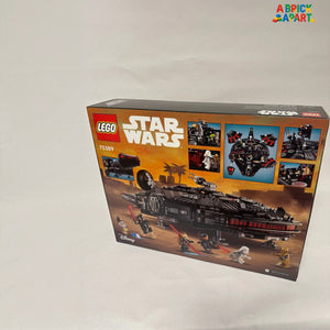 LEGO Star Wars box with images of a spaceship and characters on a white background