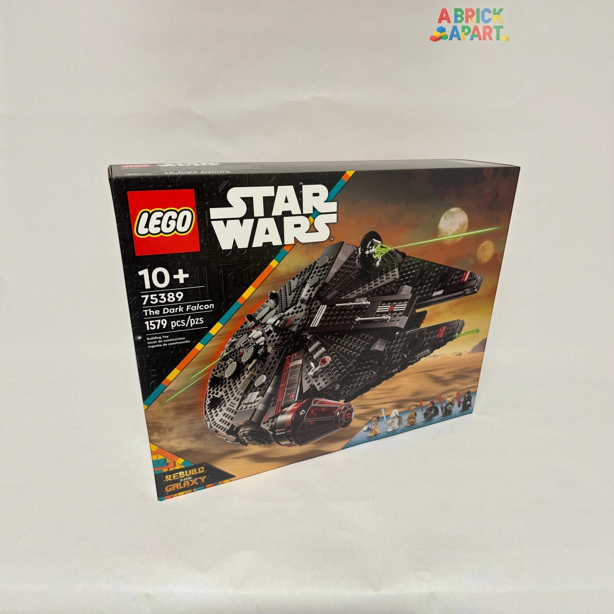 LEGO Star Wars The Dark Falcon set packaging on a white background