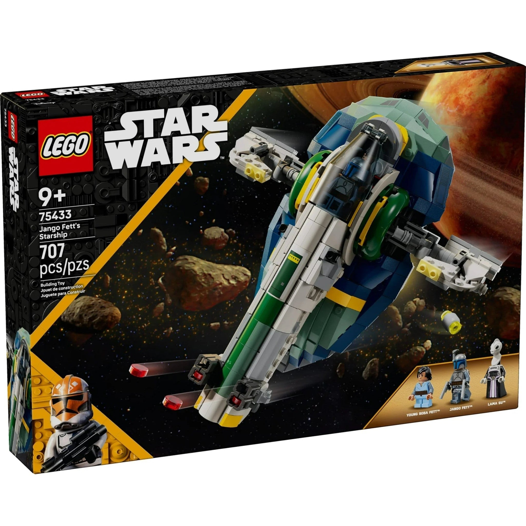 LEGO Star Wars Jango Fett's Slave I spaceship set packaging