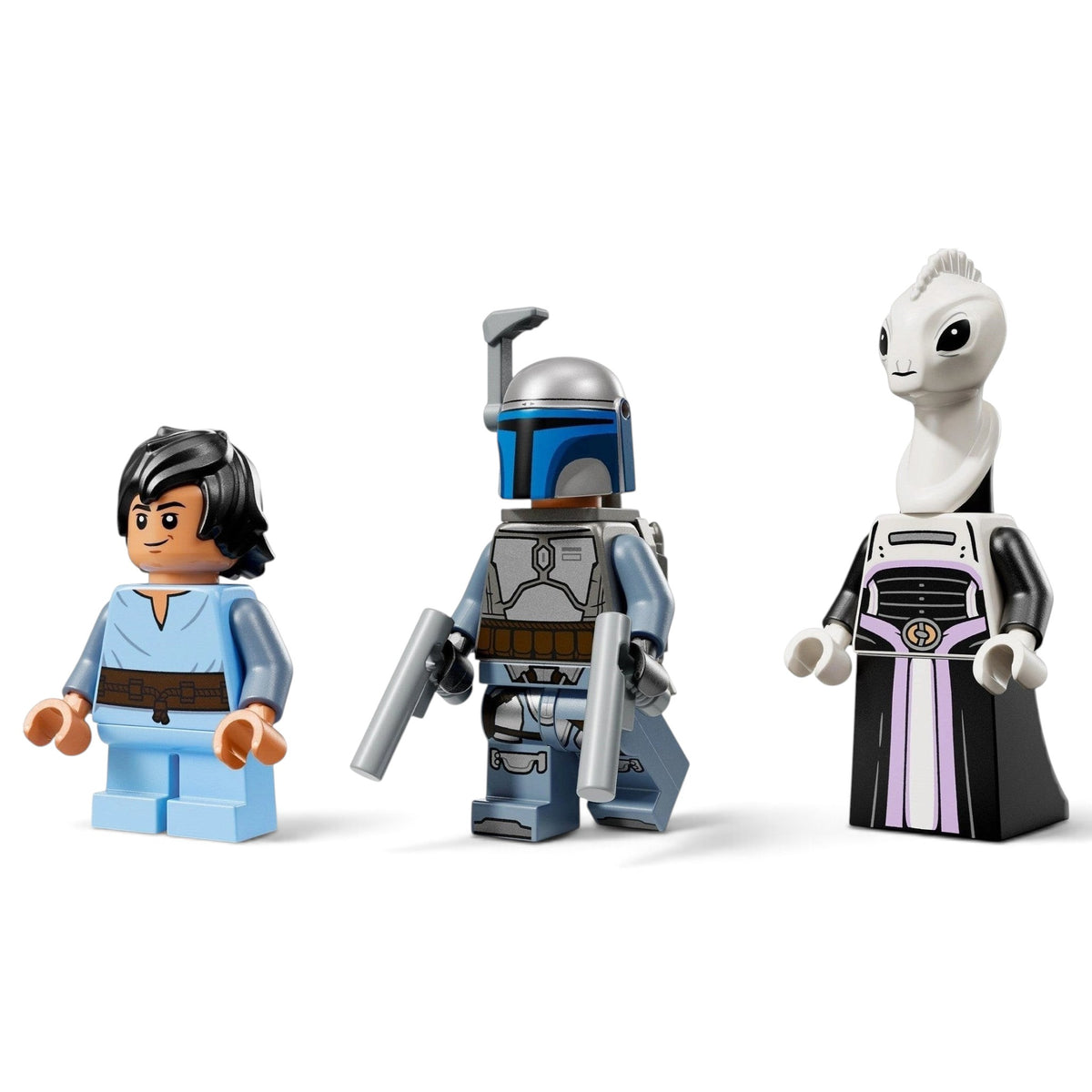 [minifig] Three LEGO Star Wars minifigures on a white background
