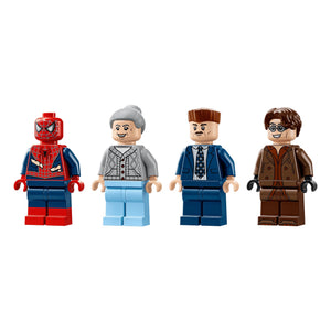 Four LEGO minifigures on a transparent background