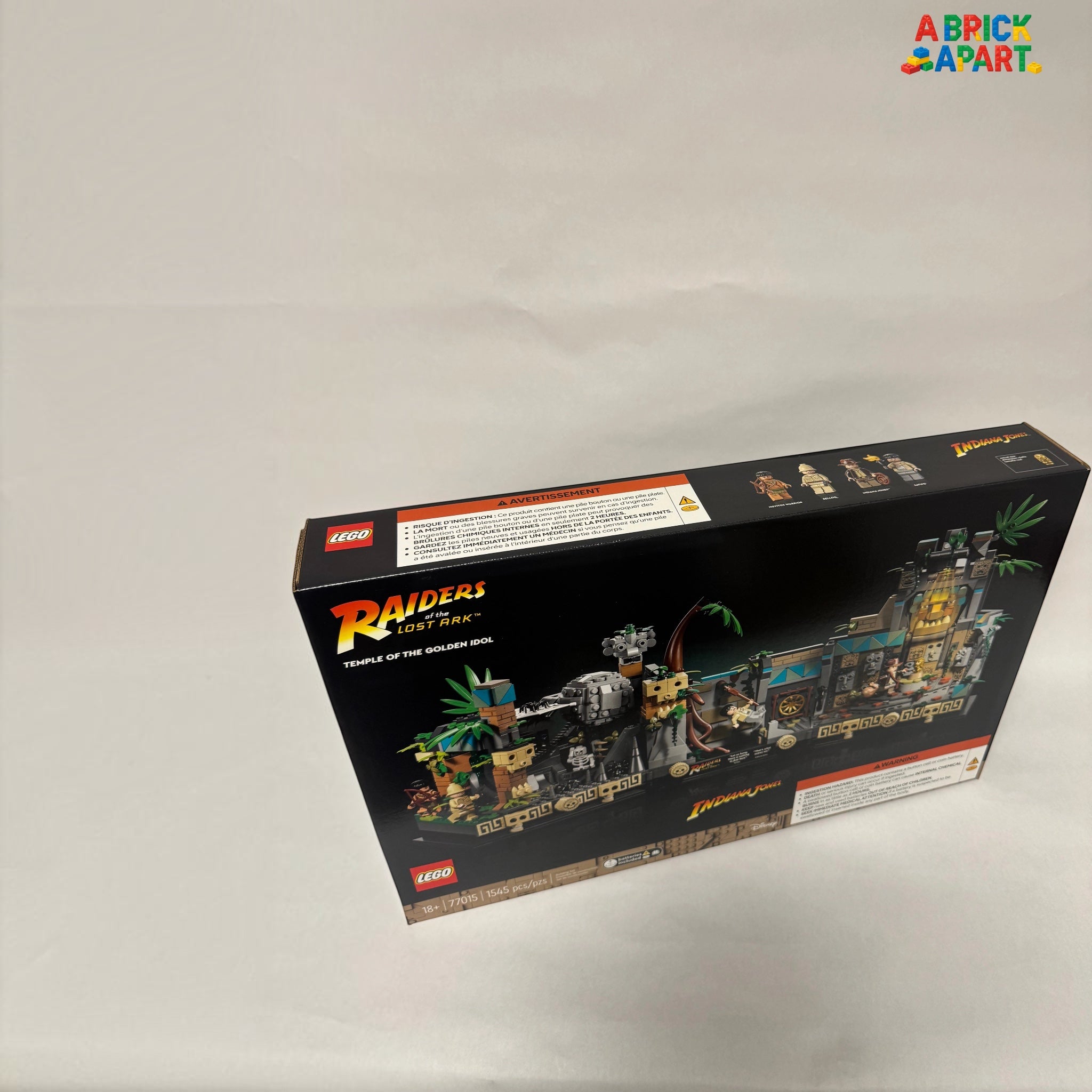 LEGO Raiders of the Lost Ark set packaging on a white background