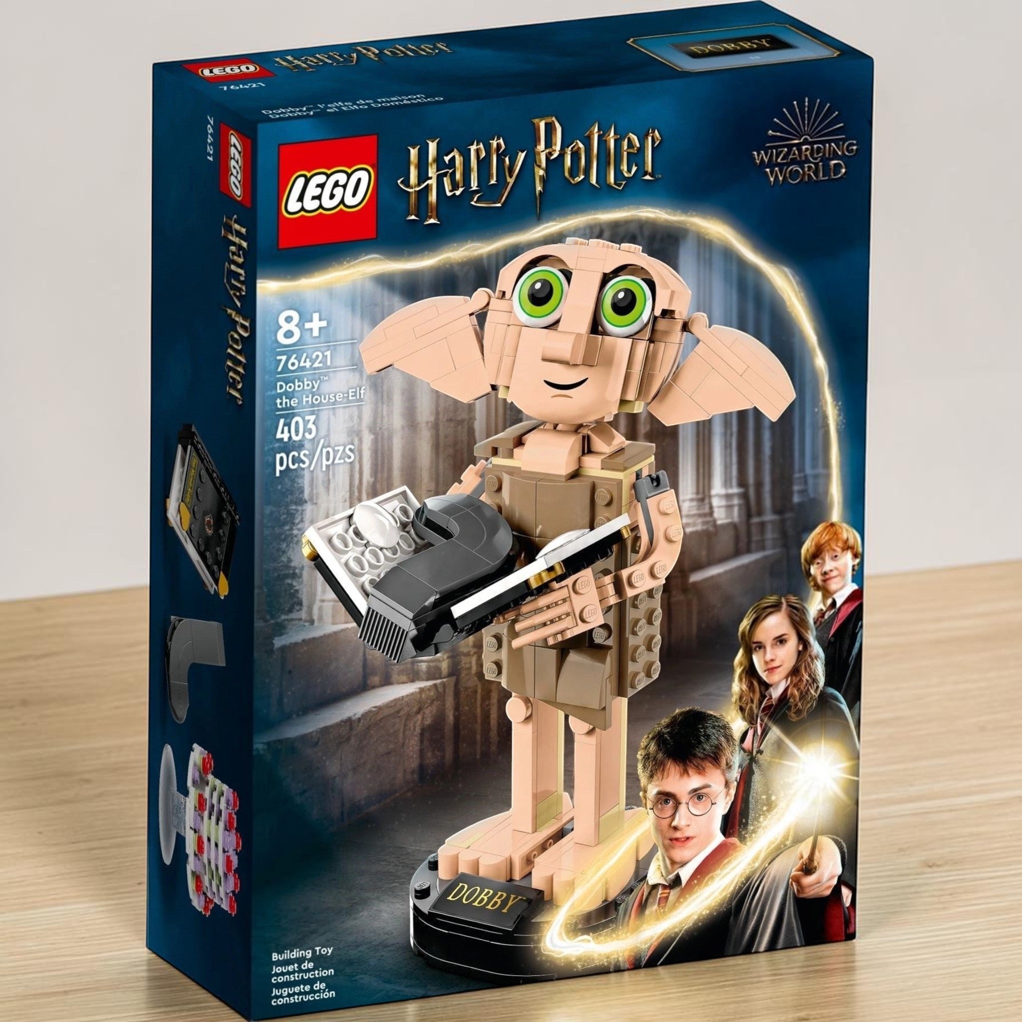 A Brick Apart LEGO Harry Potter Dobby the House-Elf set box featuring the posable brick-built figure and accessories.