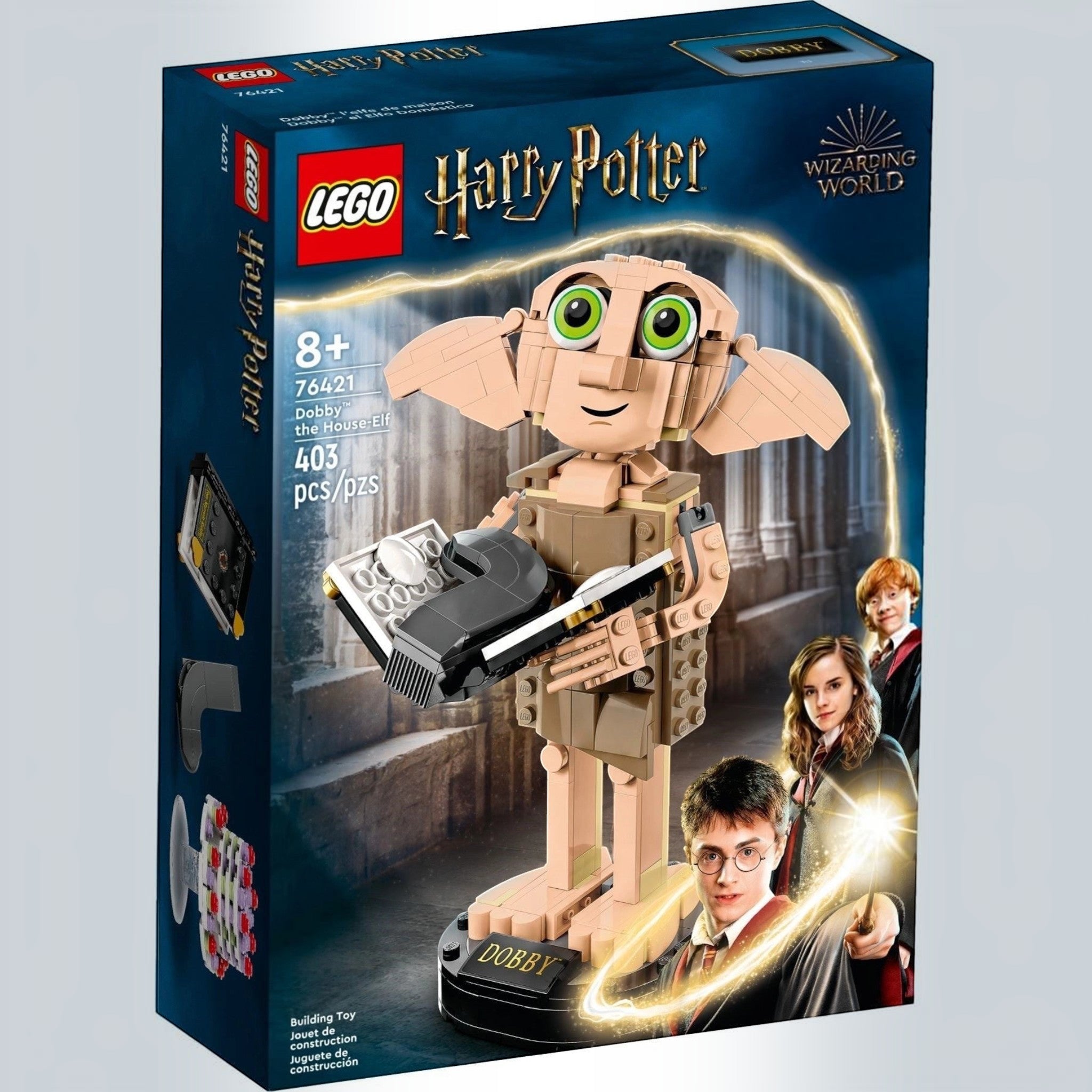 A Brick Apart LEGO Harry Potter Dobby the House-Elf building set box featuring the posable brick-built figure.