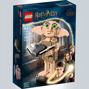 A Brick Apart LEGO Harry Potter Dobby the House-Elf building set box featuring the posable brick-built figure.