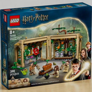 A Brick Apart LEGO Harry Potter Herbology Class set box featuring a buildable greenhouse, minifigures, and Mandrakes.