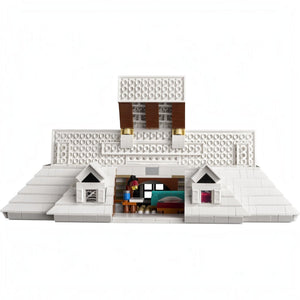 A Brick Apart LEGO Ideas Home Alone McCallisters house attic level with detailed bedroom interior and white roof