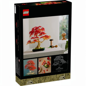 A Brick Apart LEGO Botanicals Japanese Maple Tree building kit box showing the red and orange bonsai model.
