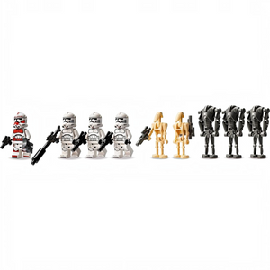 [minifig] A Brick Apart LEGO Star Wars Clone Trooper and Battle Droid minifigures including a Shock Trooper and Super Droids.
