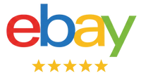Colorful eBay logo on a white background