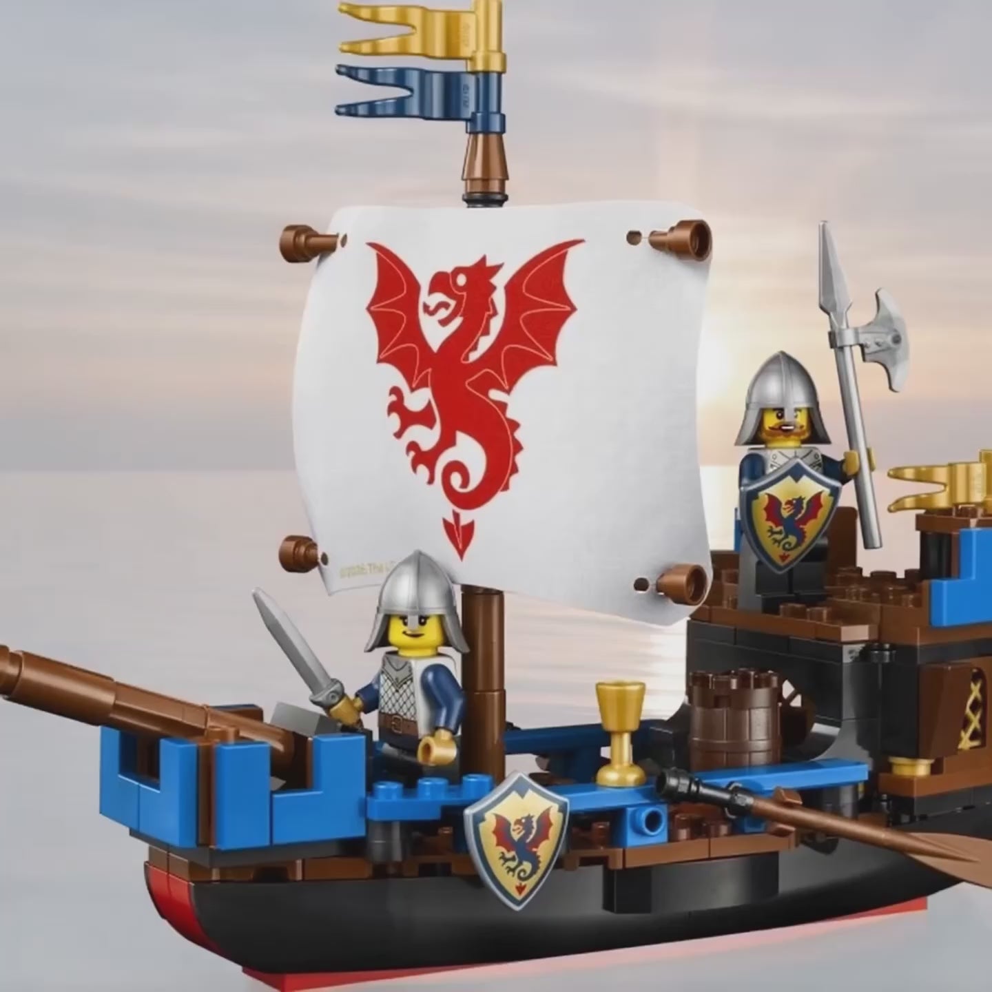 LEGO pirate ship animated
