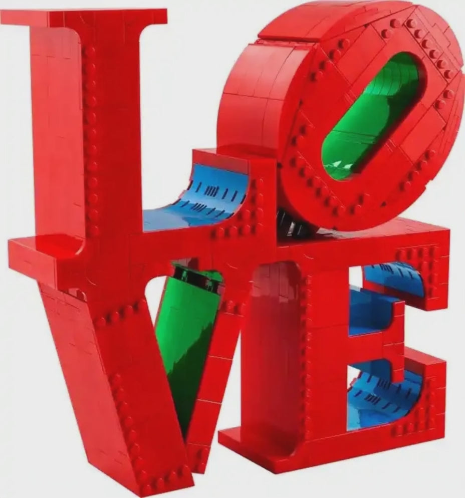 LEGO LOVE statue animation